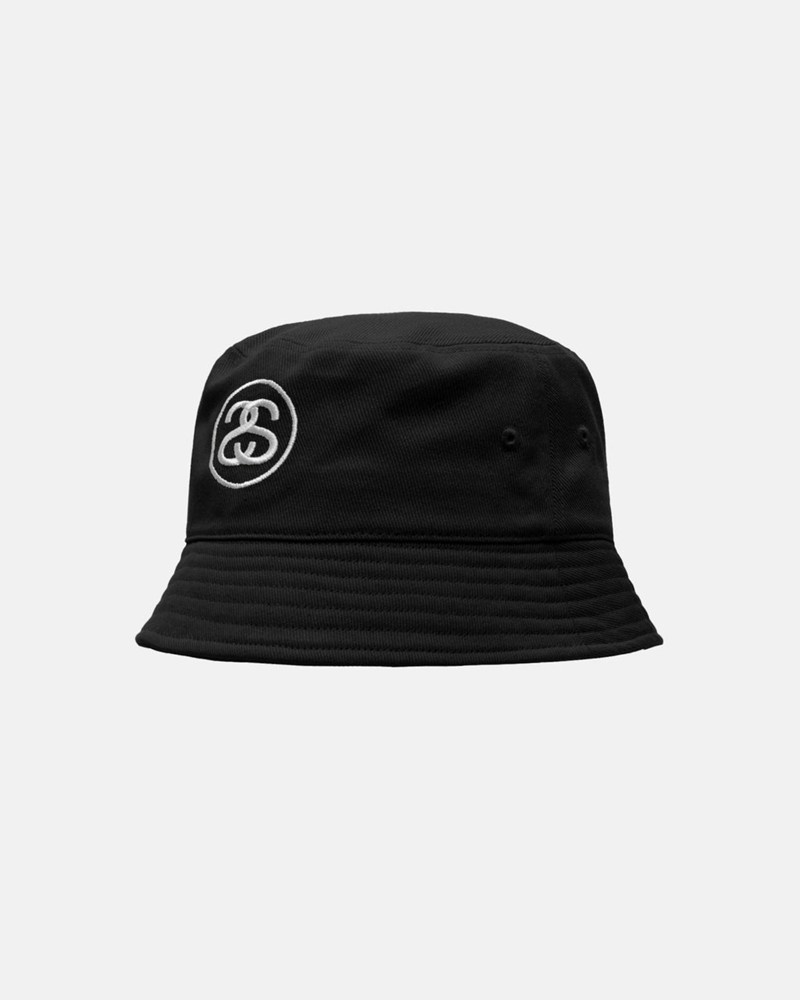 Chapéu Stussy DEEP BUCKET HAT SS LINK Pretas | 63510-MHSL