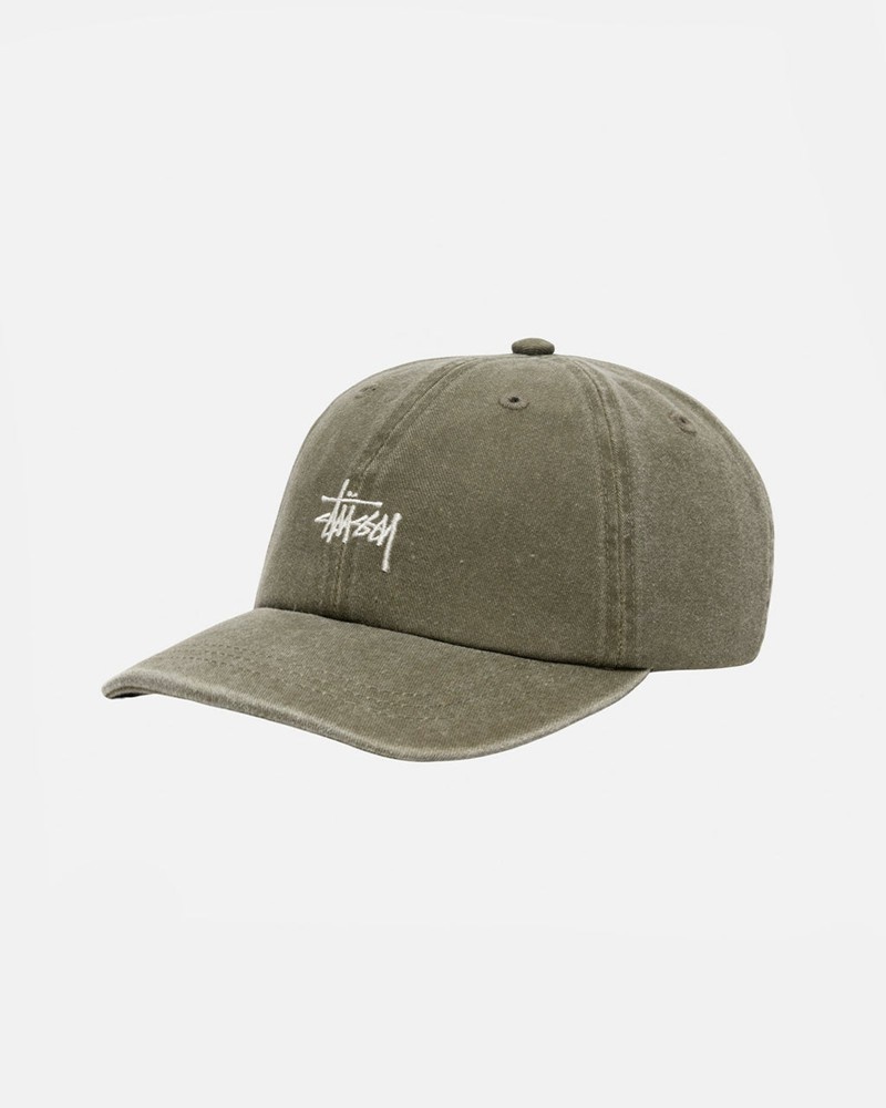 Chapéu Stussy LOW PRO BASIC WASHED STRAPBACK Verde Oliva | 85302-BDLF