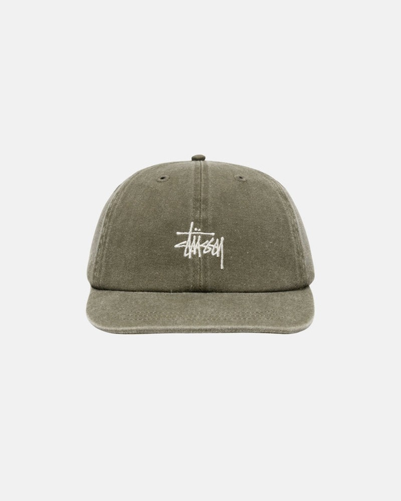 Chapéu Stussy LOW PRO BASIC WASHED STRAPBACK Verde Oliva | 85302-BDLF