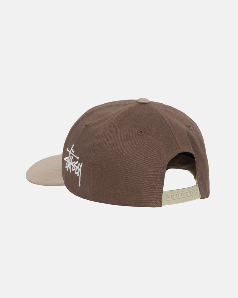 Chapéu Stussy LOW PRO CHENILLE S SNAPBACK Marrom | 12735-TRKQ