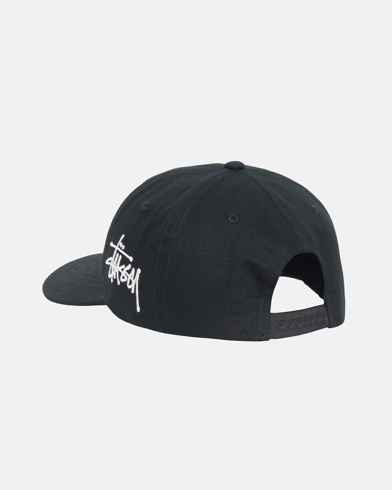 Chapéu Stussy LOW PRO CHENILLE S SNAPBACK Pretas | 93421-HSWG