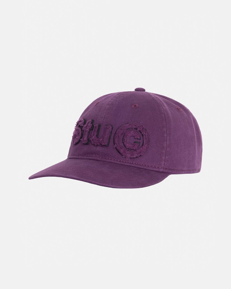 Chapéu Stussy LOW PRO COPYRIGHT APPLIQUE STRAPBACK Roxo | 07853-SCHW