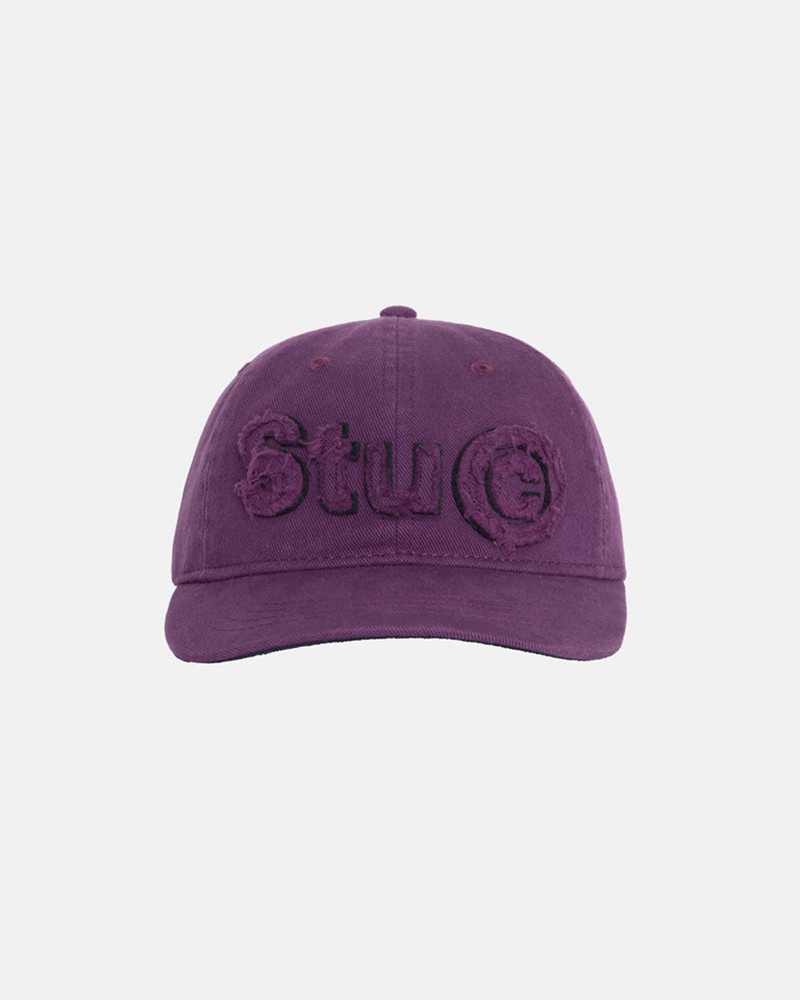 Chapéu Stussy LOW PRO COPYRIGHT APPLIQUE STRAPBACK Roxo | 07853-SCHW