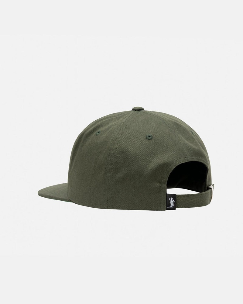 Chapéu Stussy MID-DEPTH BASIC STRAPBACK Verde Oliva | 48362-LGMN