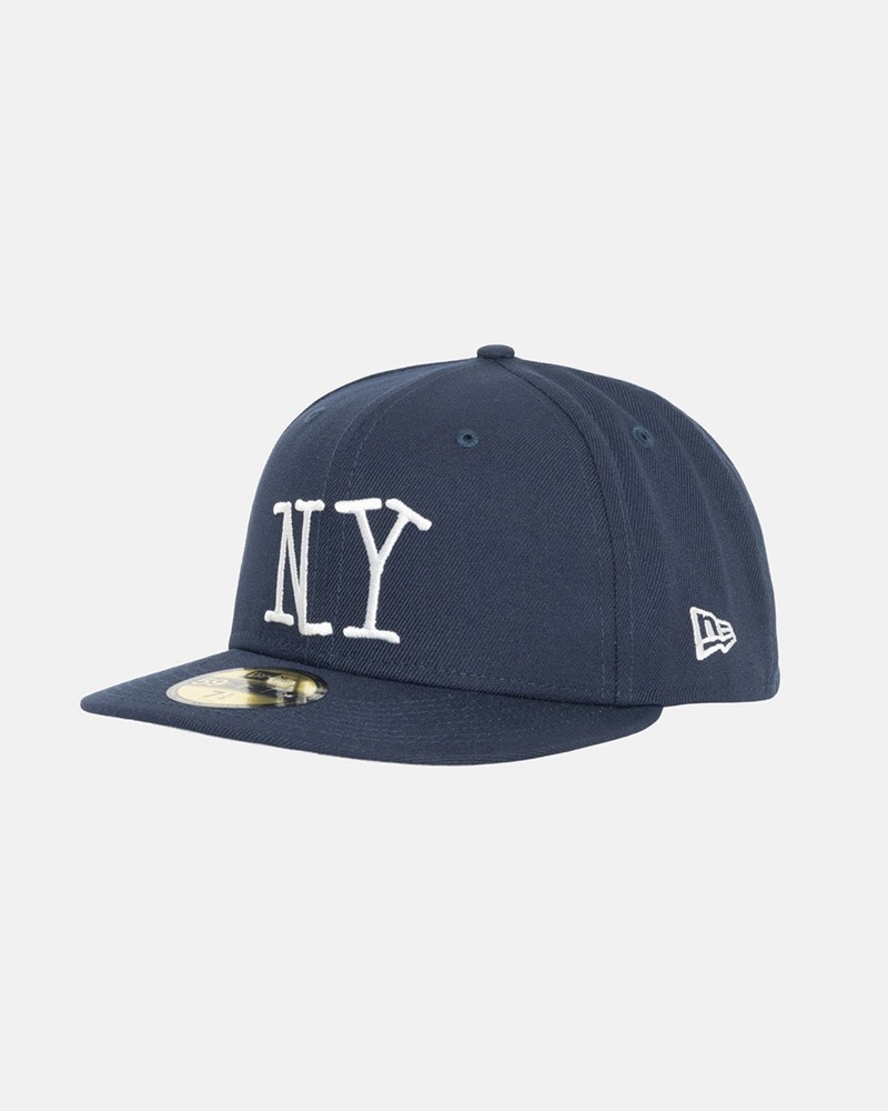 Chapéu Stussy NEW ERA 59FIFTY NY Azul Marinho | 89312-QLWO