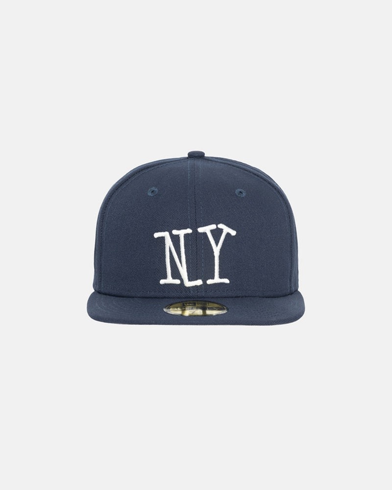 Chapéu Stussy NEW ERA 59FIFTY NY Azul Marinho | 89312-QLWO