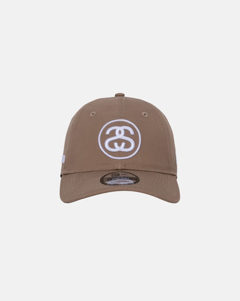 Chapéu Stussy NEW ERA 9TWENTY SS LINK STRAPBACK Caqui | 03579-LSHB