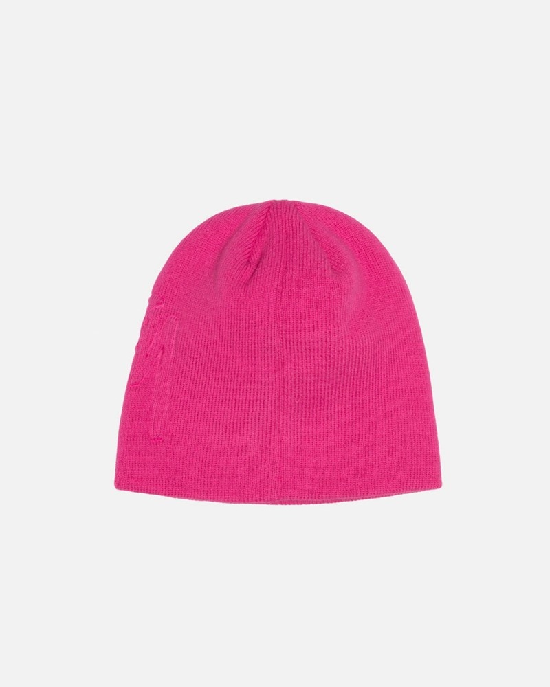 Chapéu Stussy SKULLCAP EMBOSSED SMOOTH STOCK Rosa | 54691-MDTZ