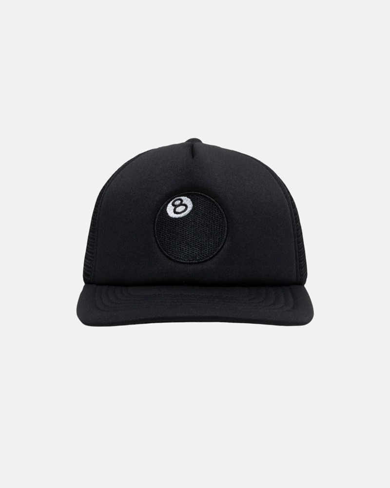 Chapéu Stussy TRUCKER 8 BALL SNAPBACK Pretas | 89751-JMCE