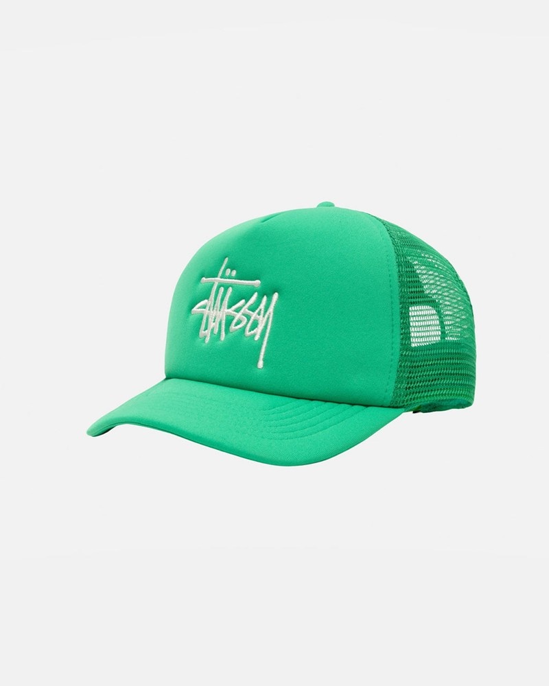 Chapéu Stussy TRUCKER BIG BASIC SNAPBACK Verdes | 68250-FXHB