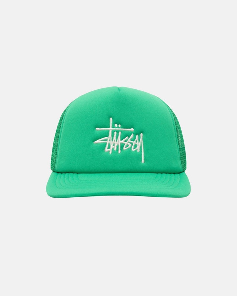 Chapéu Stussy TRUCKER BIG BASIC SNAPBACK Verdes | 68250-FXHB