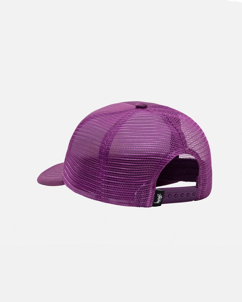 Chapéu Stussy TRUCKER BIG BASIC SNAPBACK Roxo | 89652-UMVI