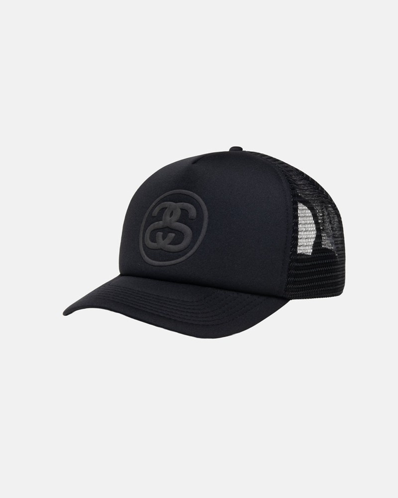 Chapéu Stussy TRUCKER SS-LINK SNAPBACK Pretas | 64789-AMTN