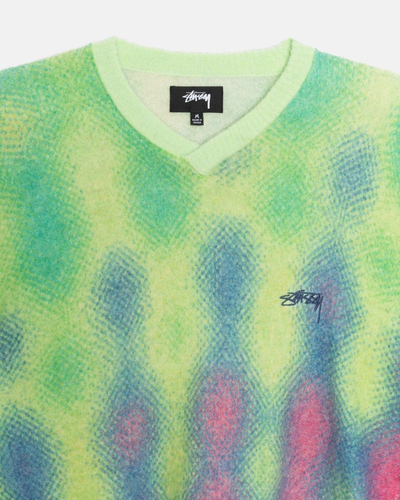 Knitted Stussy GRADIENT DOT BRUSHED Multicoloridas | 06378-WUJL