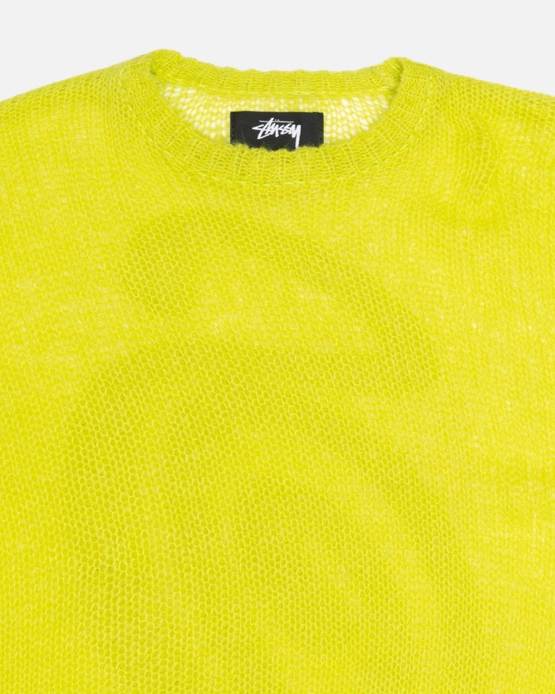 Knitted Stussy S LOOSE KNIT Luz Verdes | 58196-ZPCF