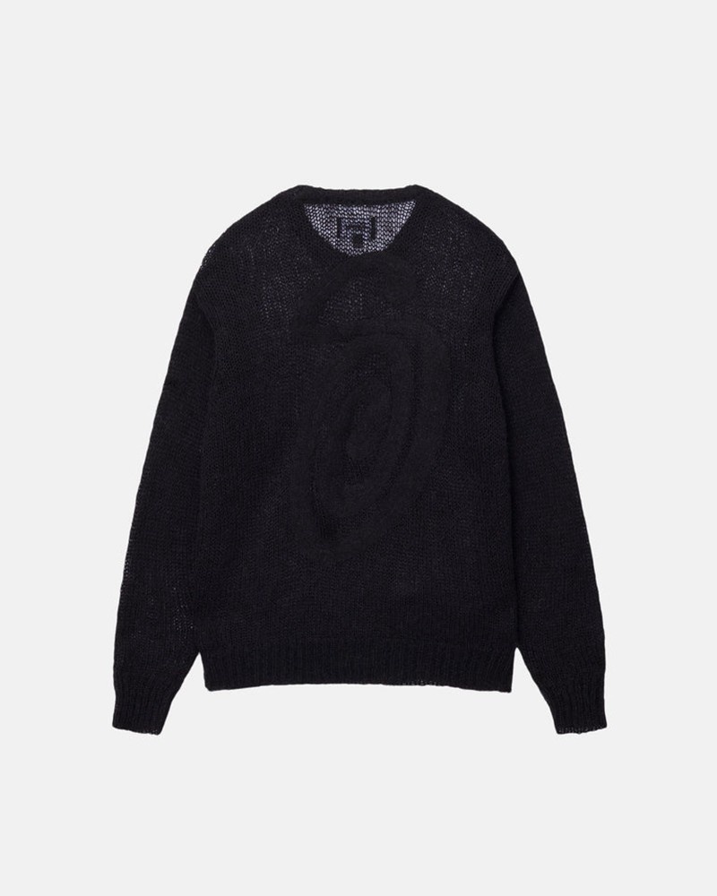 Knitted Stussy S LOOSE KNIT Pretas | 81697-APEF