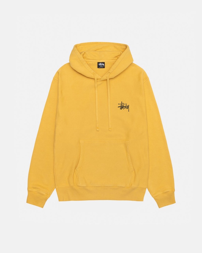 Moletom Stussy BASIC HOODIE PIGMENT DYED Laranja | 64809-CJMQ