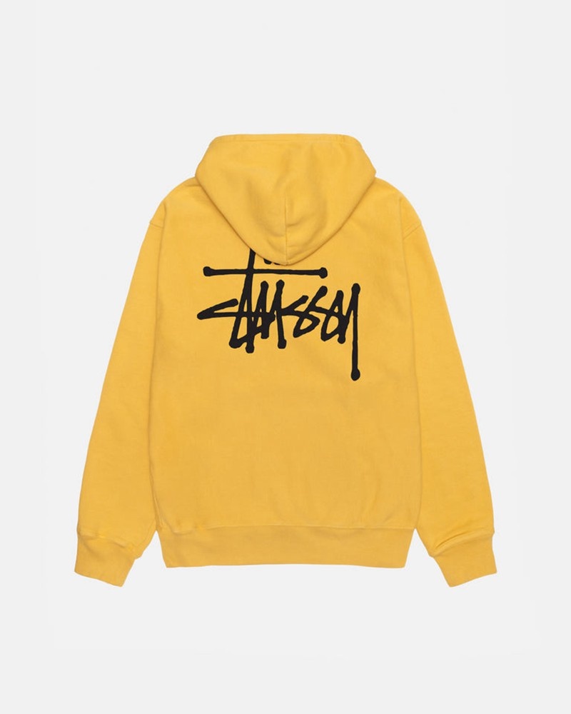 Moletom Stussy BASIC HOODIE PIGMENT DYED Laranja | 64809-CJMQ