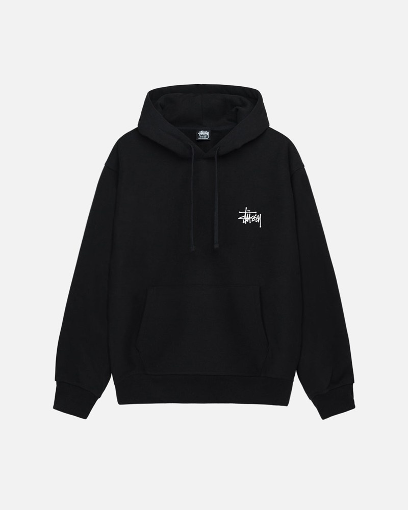 Moletom Stussy BASIC HOODIE Pretas | 57398-EYFW