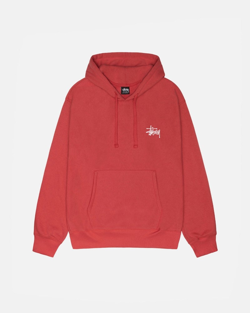 Moletom Stussy BASIC HOODIE Vermelhas | 50349-FODU