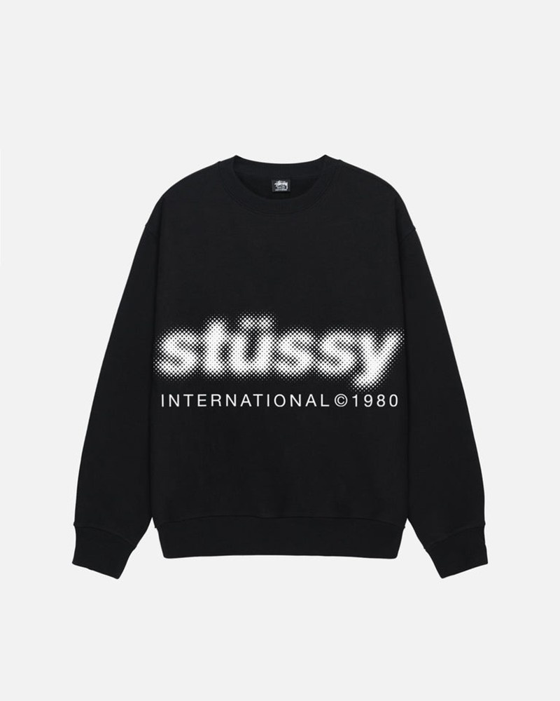 Moletom Stussy BLUR CREW Pretas | 59734-LGWI