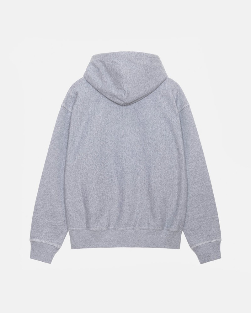 Moletom Stussy CONTRAST STITCH LABEL HOODIE Cinzentas | 78324-TMKU