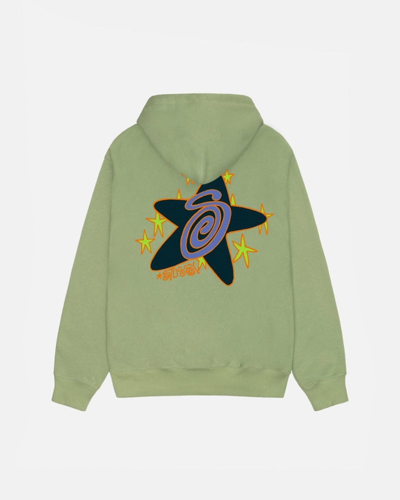 Moletom Stussy GALAXY HOODIE Verdes | 56290-WLME