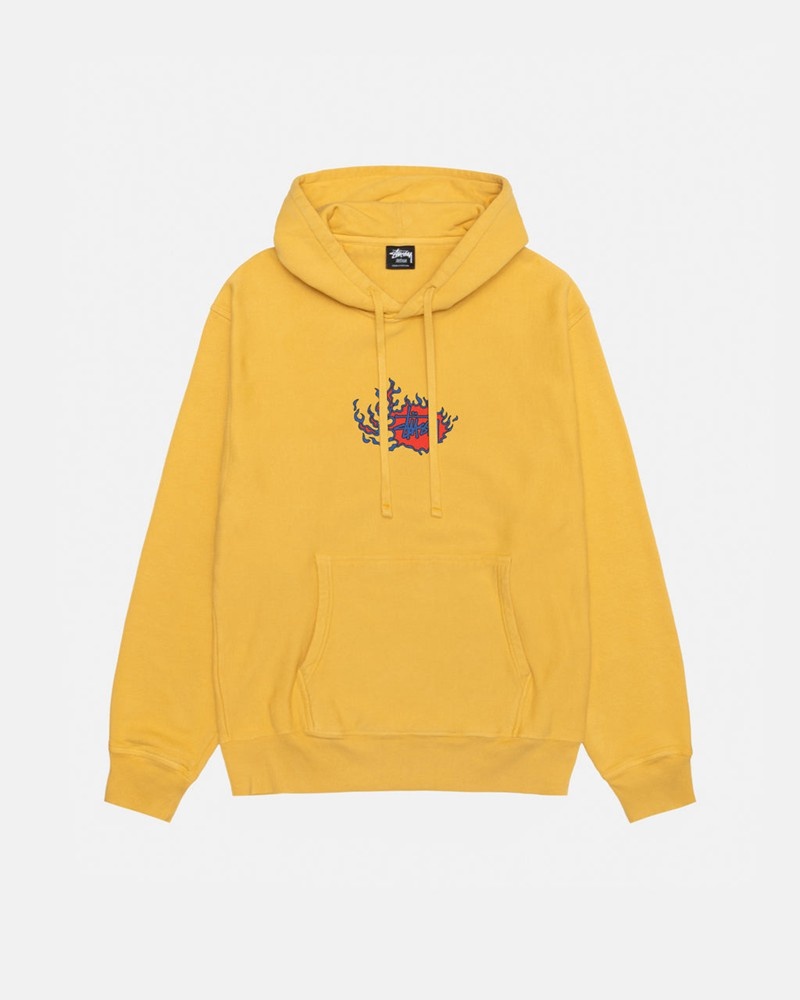 Moletom Stussy MOSAIC DRAGON HOODIE PIGMENT DYED Laranja | 19054-XYCJ