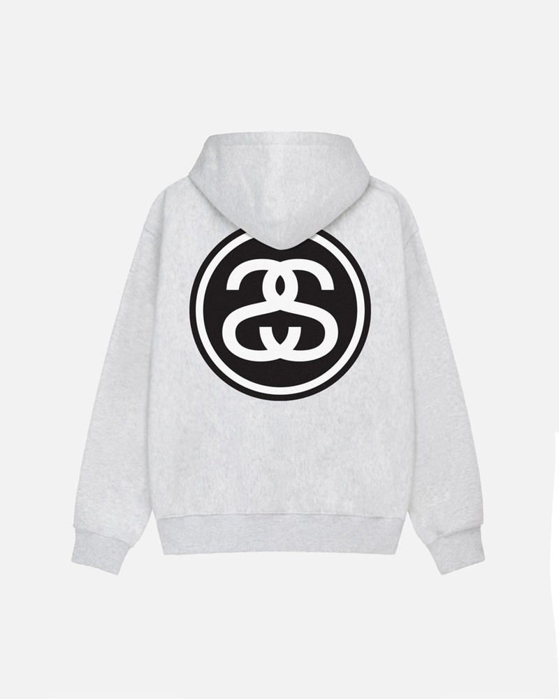 Moletom Stussy SS-LINK ZIP HOODIE Cinzentas | 57296-TVOG