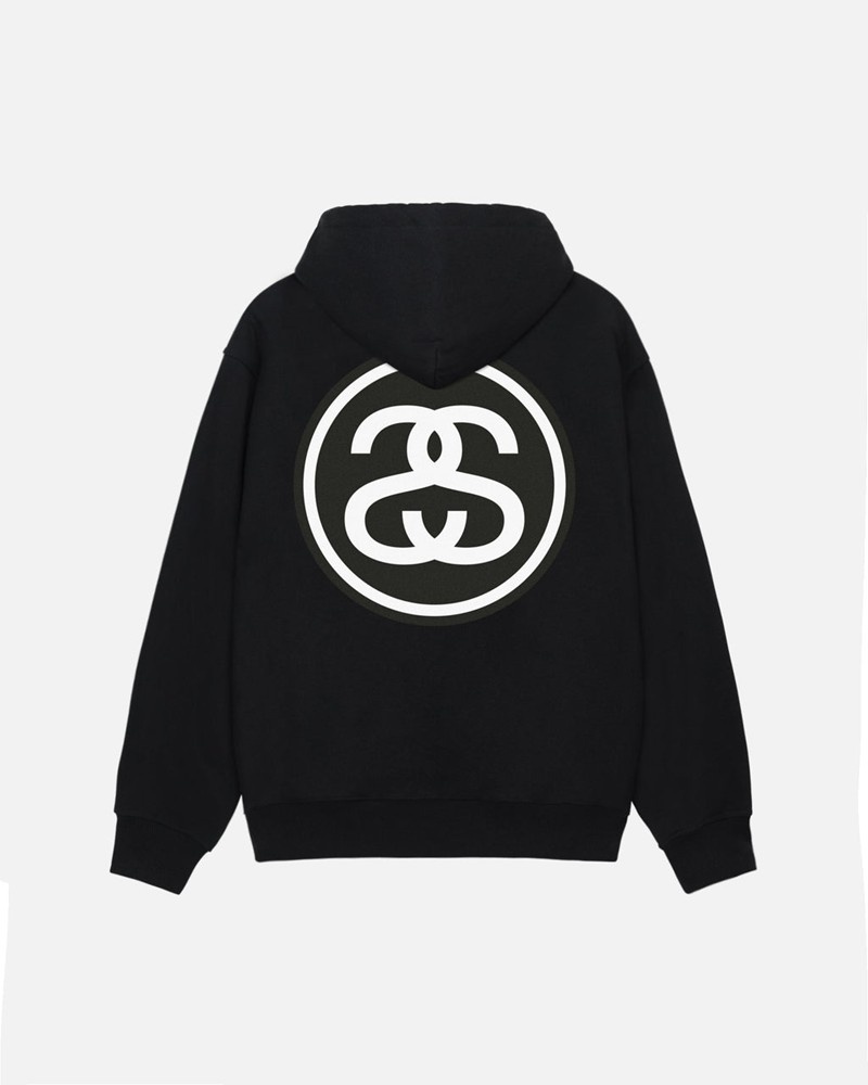 Moletom Stussy SS-LINK ZIP HOODIE Pretas | 42689-QYBR