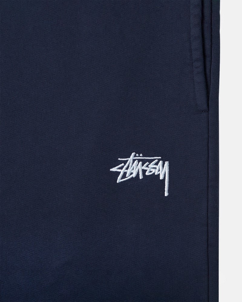 Moletom Stussy STOCK LOGO SWEATPANT Azul Marinho | 36897-MOIP