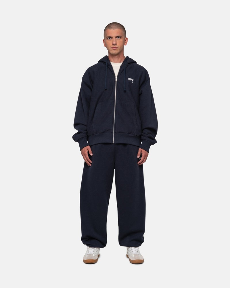 Moletom Stussy STOCK LOGO SWEATPANT Azul Marinho | 36897-MOIP