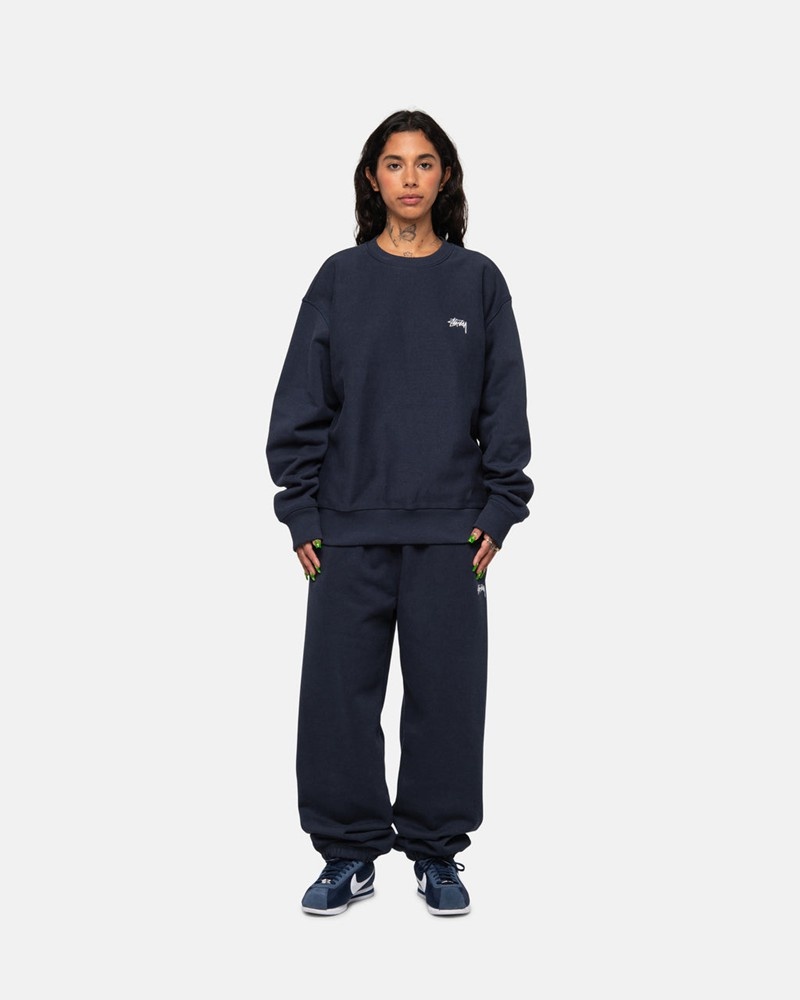 Moletom Stussy STOCK LOGO SWEATPANT Azul Marinho | 36897-MOIP