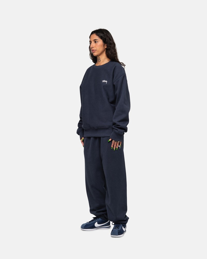 Moletom Stussy STOCK LOGO SWEATPANT Azul Marinho | 36897-MOIP