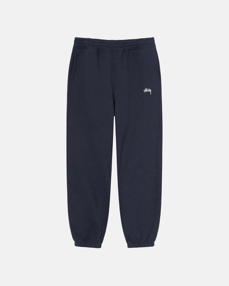 Moletom Stussy STOCK LOGO SWEATPANT Azul Marinho | 36897-MOIP