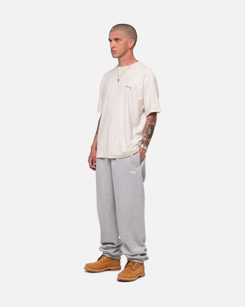 Moletom Stussy STOCK LOGO SWEATPANT Cinzentas | 97340-PIGZ