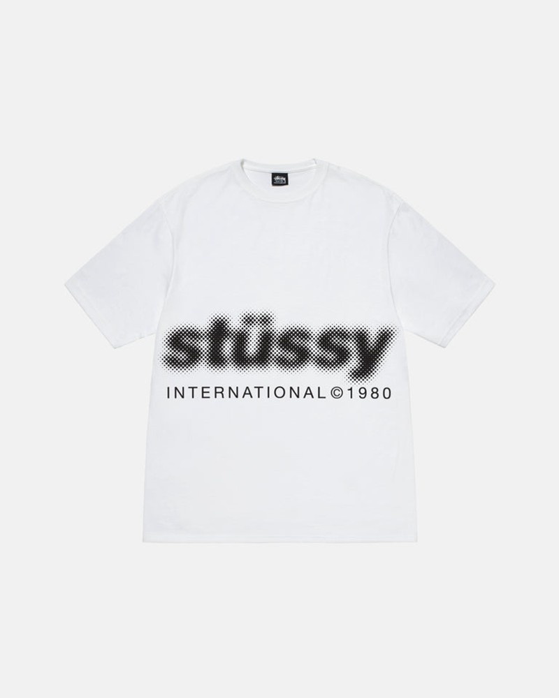 Tops Stussy BLUR Branco | 04281-QSWY