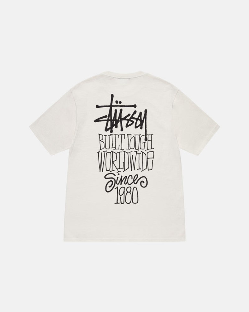 Tops Stussy BUILT TOUGH PIGMENT DYED Bege | 54839-AWGX