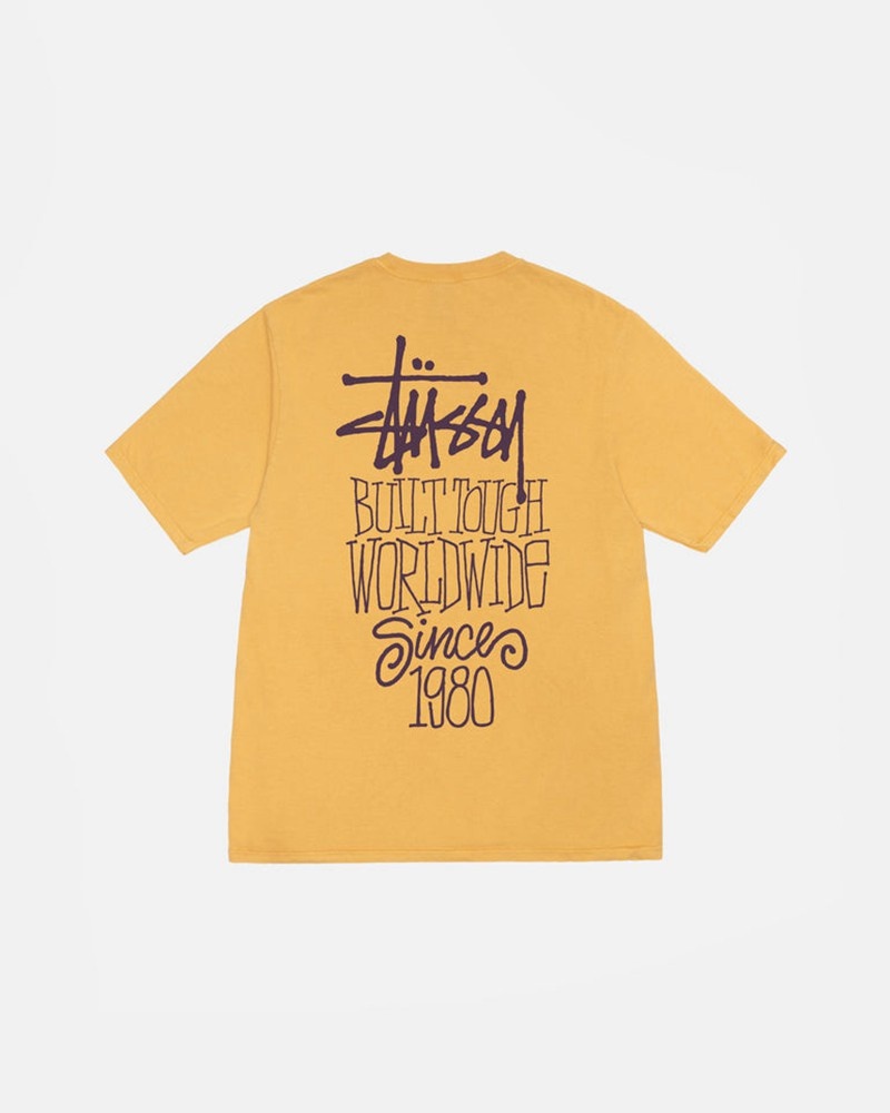 Tops Stussy BUILT TOUGH PIGMENT DYED Laranja | 47835-WBOF