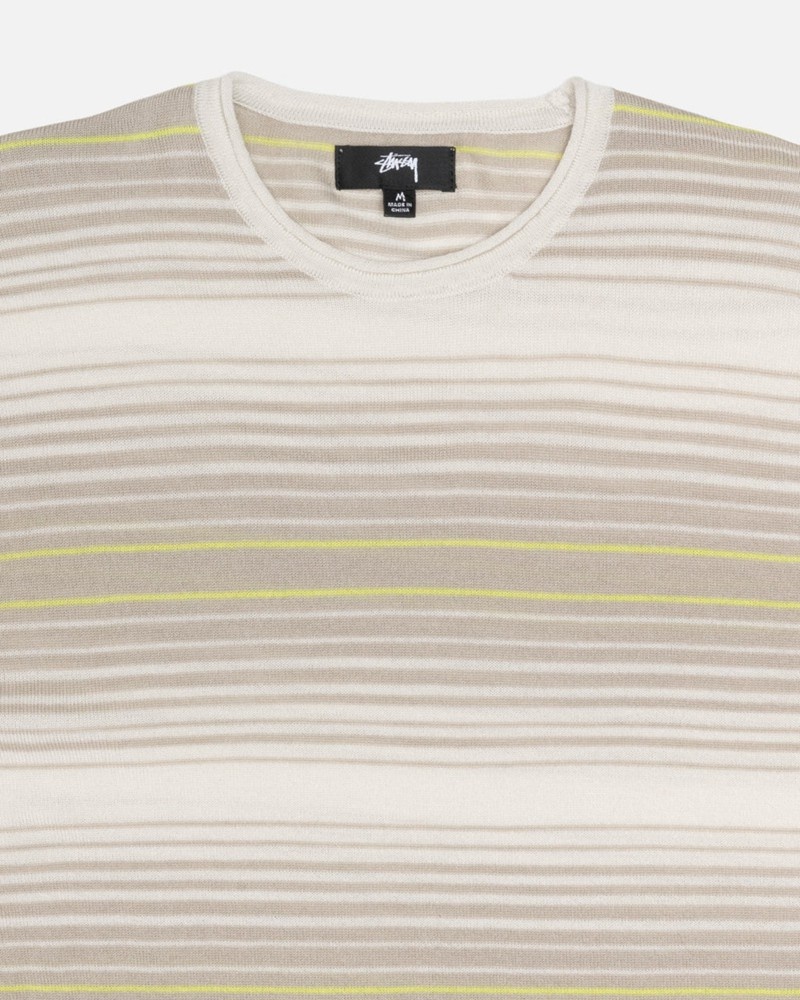 Tops Stussy HORIZONTAL STRIPE Bege | 95038-NKOX