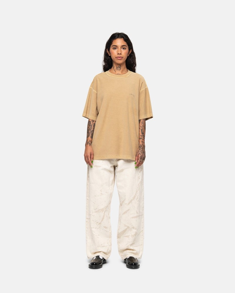 Tops Stussy LAZY Douradas | 18739-GFVW