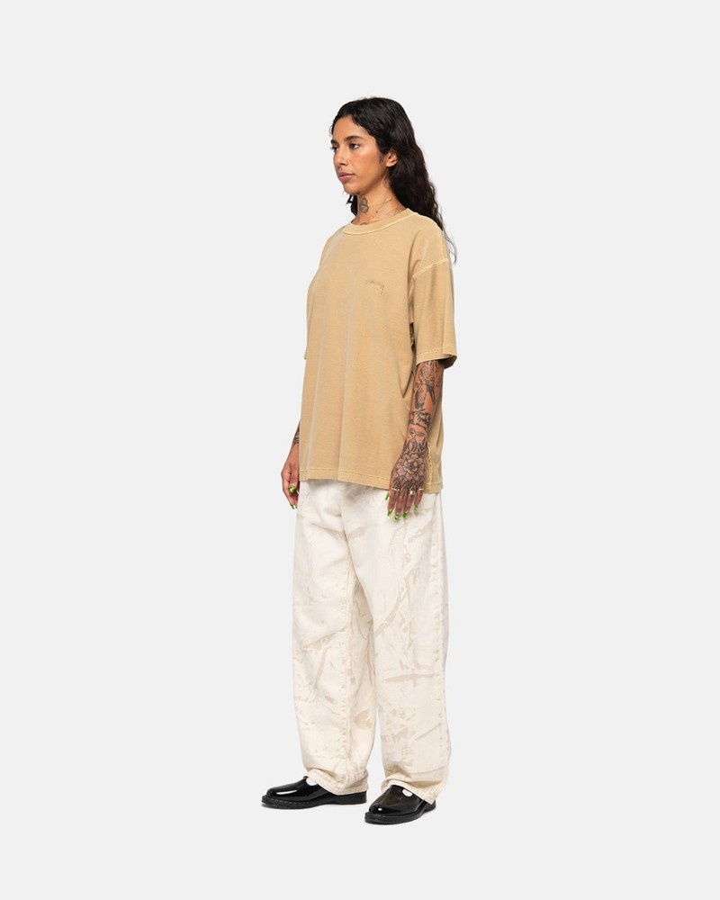 Tops Stussy LAZY Douradas | 18739-GFVW