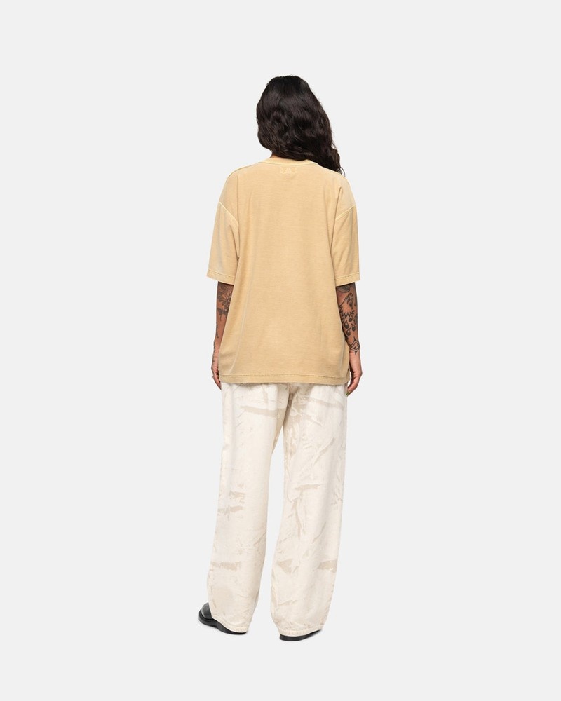 Tops Stussy LAZY Douradas | 18739-GFVW