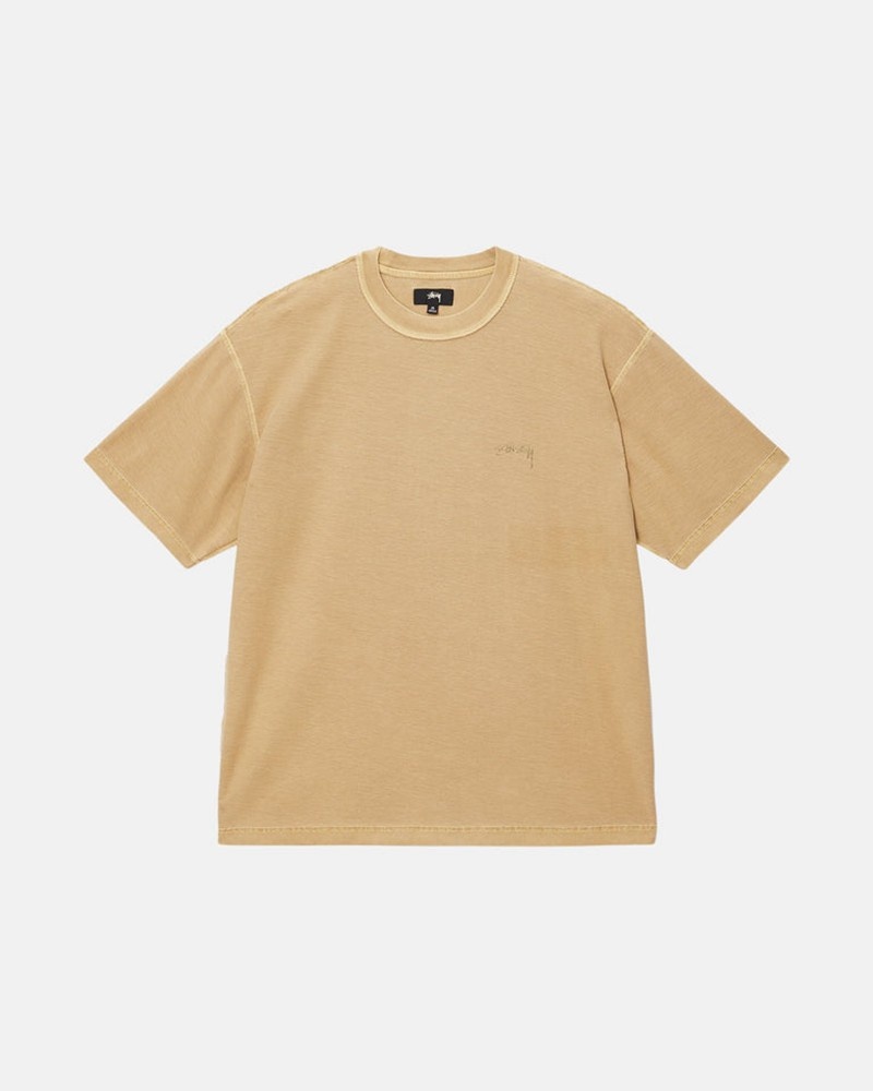 Tops Stussy LAZY Douradas | 18739-GFVW