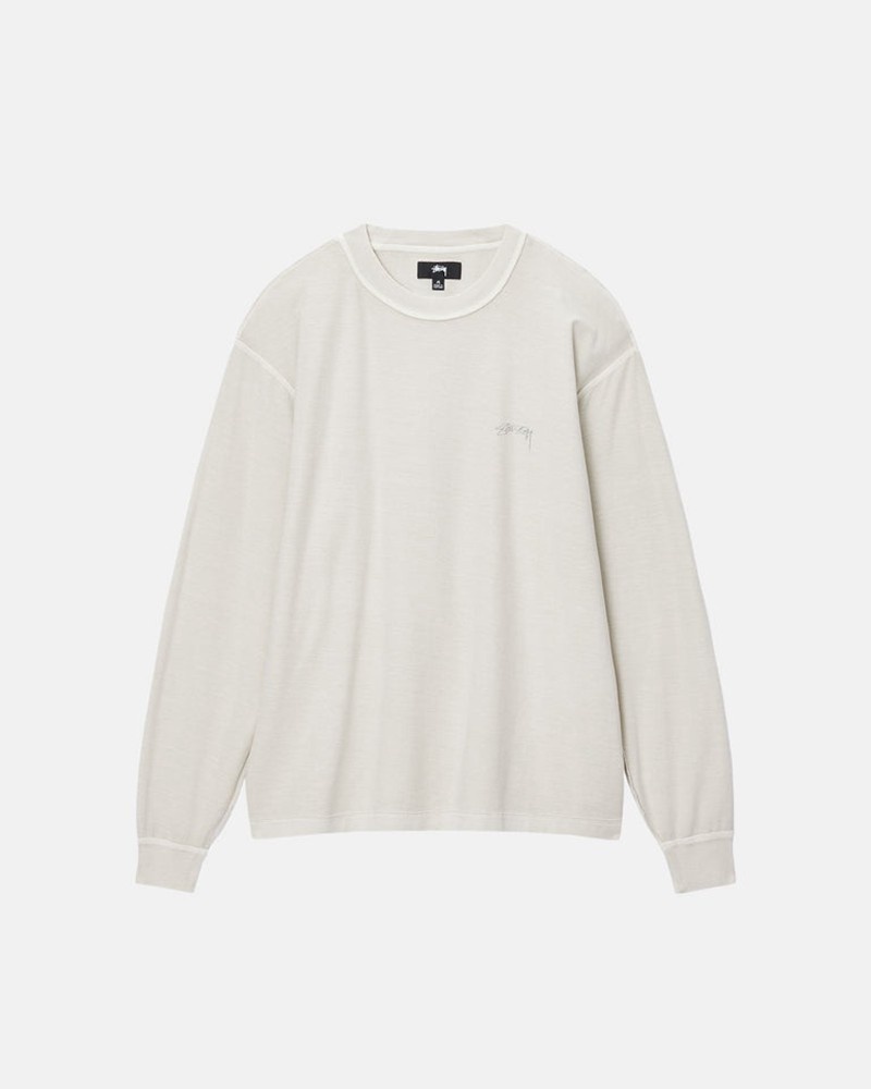 Tops Stussy LAZY LS Bege | 29134-VIXE