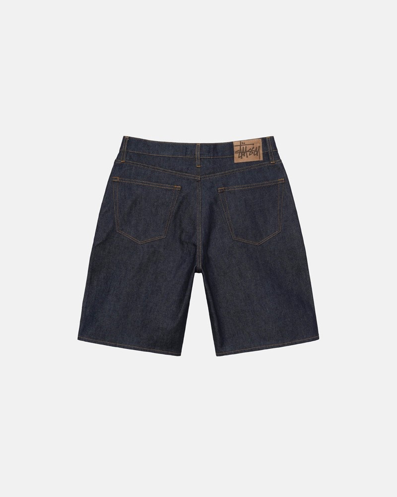 Vestido Jeans Stussy RAW DENIM BIG OL' SHORTS Pretas | 05136-WTPI