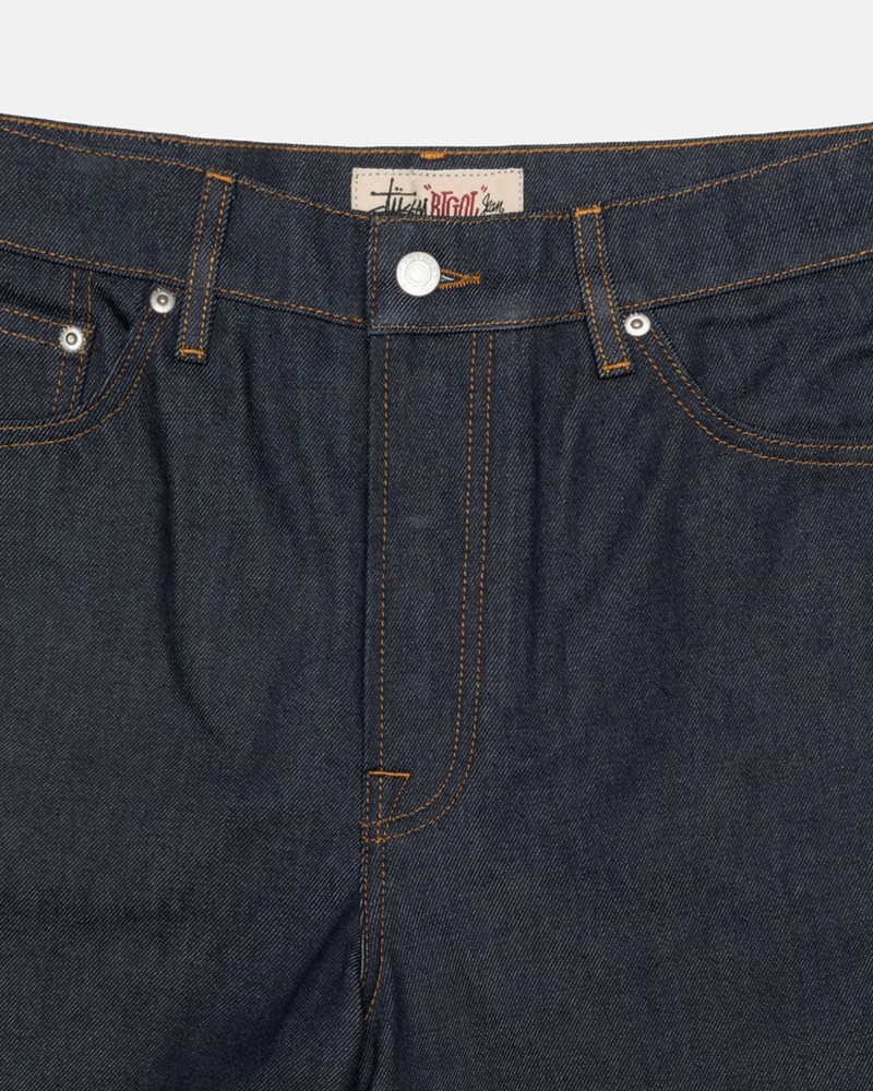 Vestido Jeans Stussy RAW DENIM BIG OL' SHORTS Pretas | 05136-WTPI