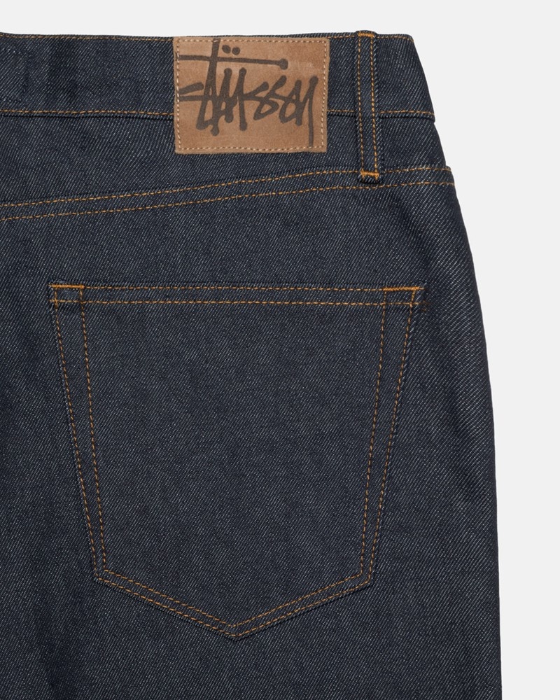 Vestido Jeans Stussy RAW DENIM BIG OL' SHORTS Pretas | 05136-WTPI